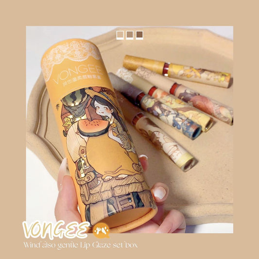 Vongee Wind Also Gentle Liquid Lipstick glaze set